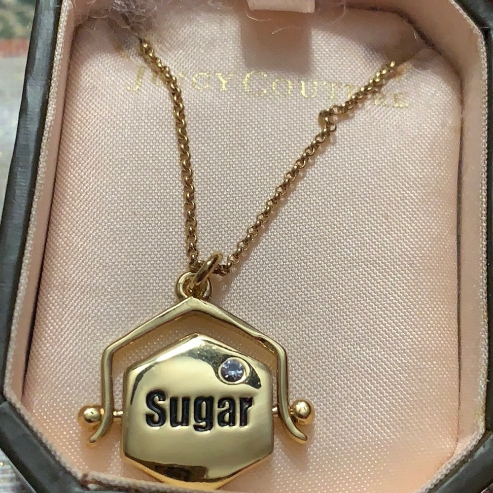 NEW JUICY COUTURE SUGAR AND SPICE NECKLACE PENDANT